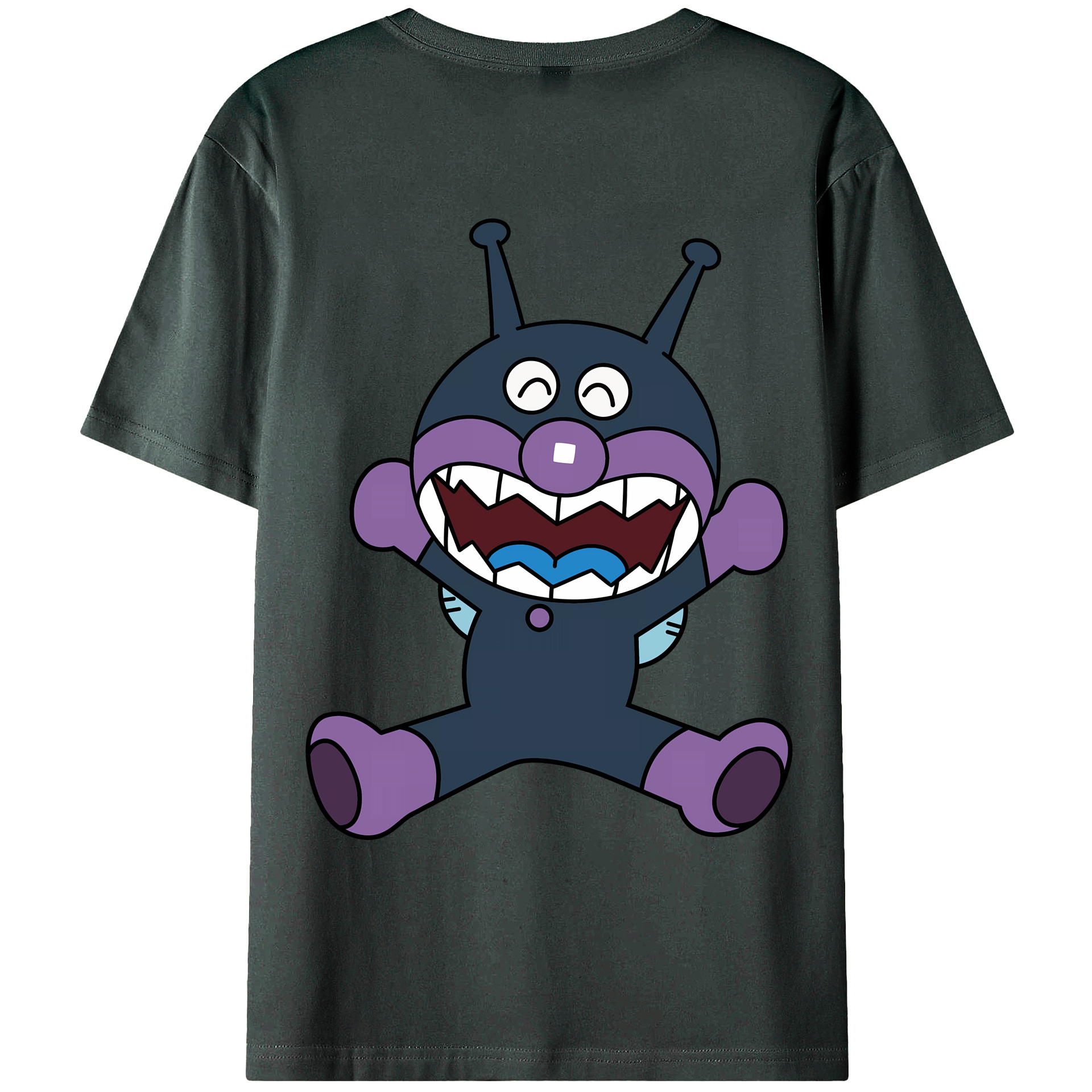 （画像用） アンパンマン Anpanman 綿100％ メンズ半袖Tシャツ（バックプリント） 通気性